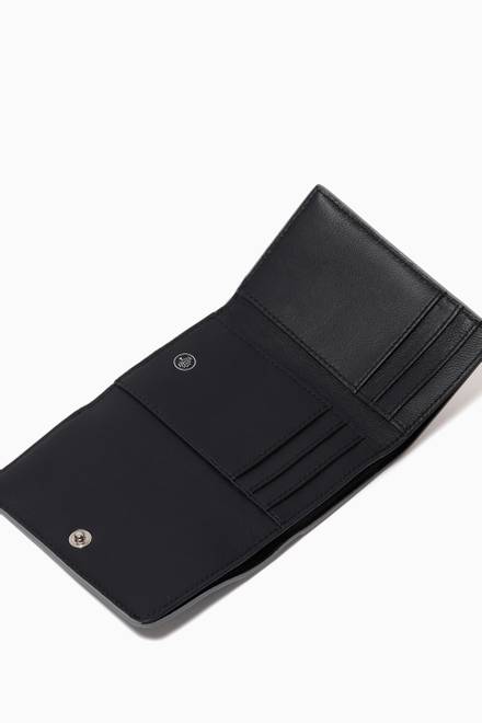 hover state of Continental Trifold Wallet in Small Grain Leather 