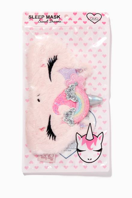 hover state of Miss Gwen Rainbow Crown Plush Sleep Mask  