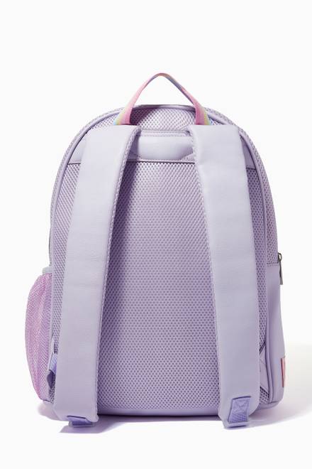 hover state of Large Miss Gwen Flower Crowned Sequins Backpack   