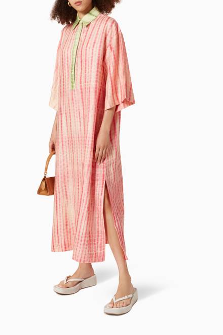 hover state of Queenie Pool Dress in Linen 