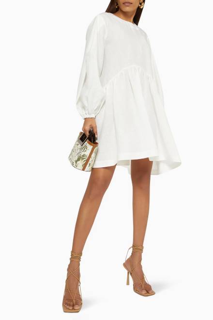 hover state of Alba Dress in Linen     