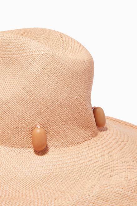hover state of Marseille Panama Hat in Toquilla Straw 
