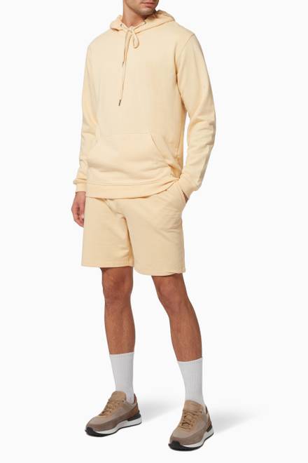 hover state of Heathered French Terry Pull-On Shorts in Cotton Blend     