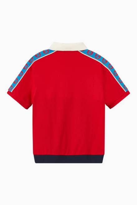 hover state of GG Polo in Stretch Cotton Piquet 