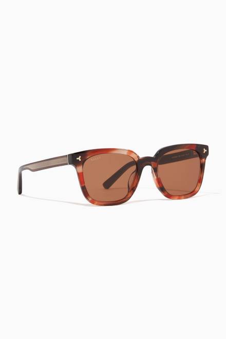 hover state of Sqaure-frame Sunglasses in Acetate     