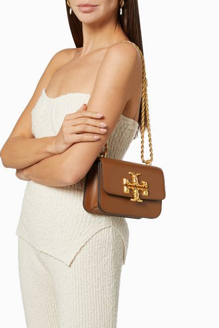 hover state of Eleanor Small Crossbody Bag in Italian Leather     