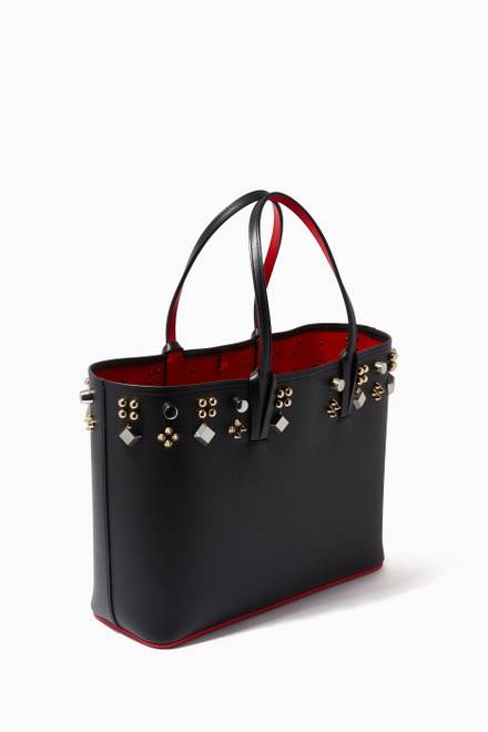 hover state of Cabata Large Tote Bag in Calfskin