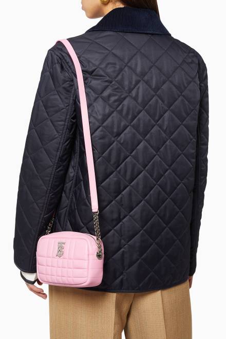 hover state of Mini Lola Camera Bag in Quilted Lambskin         