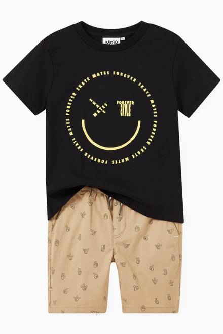 hover state of Smiley Face T-Shirt in Organic Cotton 