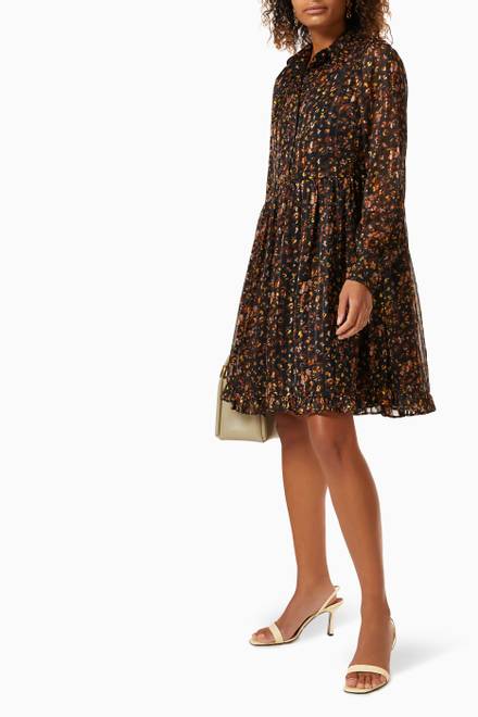 hover state of Yasleonori Dress in Printed Chiffon  