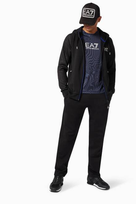 hover state of EA7 Ventus7 Hoodie in Jersey  
