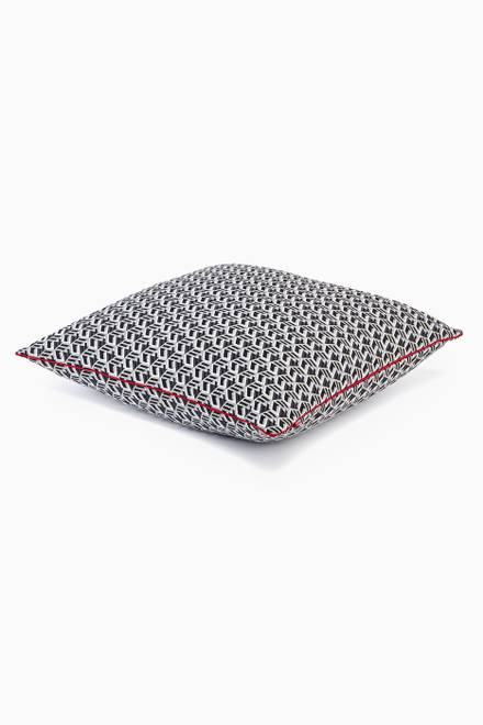 hover state of Cushion in Cubic Monogram Jacquard 