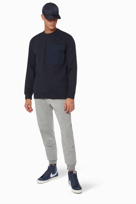 hover state of Knit Sweater in Organic Cotton 