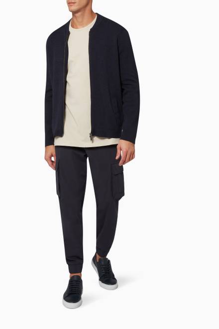 hover state of Zip-up Cardigan in Cotton