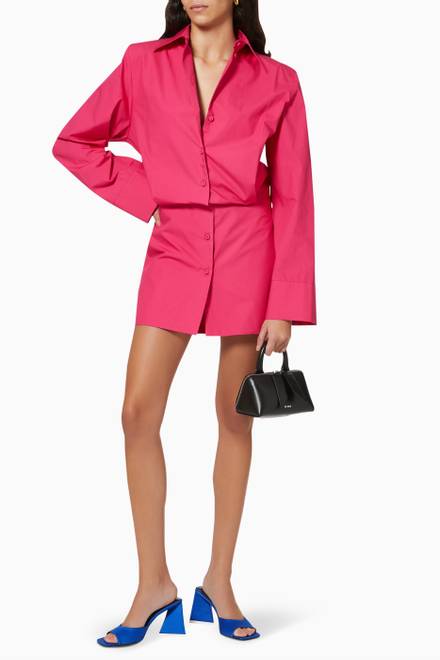 hover state of Margot Mini Shirt Dress in Parachute Canvas 