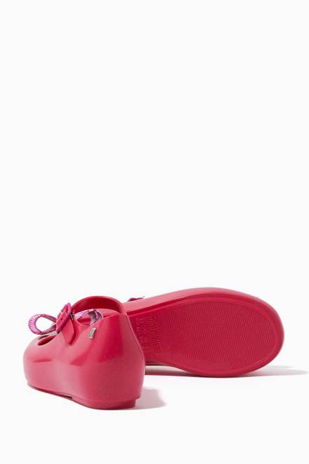 hover state of Glossy Bow Ballerina Flats  