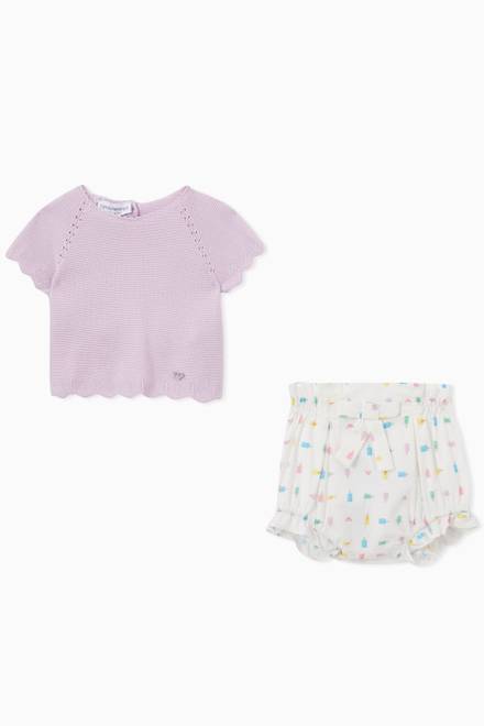 hover state of Popsicle Shorts & Top Set in Cotton