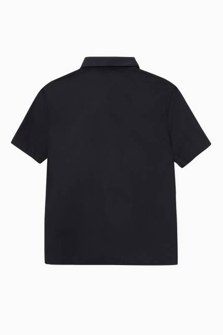 hover state of EA Piping Logo Shirt in Cotton Piqué     