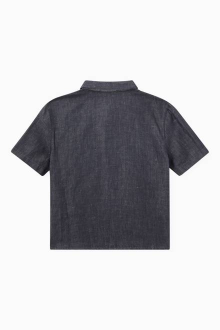 hover state of Color-block Pocket Shirt in Cotton