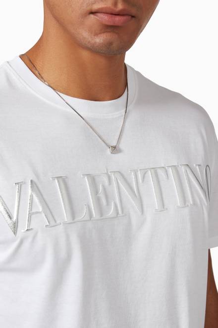 hover state of Valentino Garavani Roman Stud Necklace in Metal      