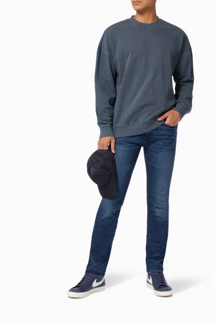 hover state of Crew Neck Sweatshirt in Cotton  