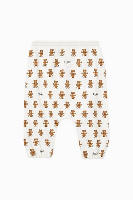 hover state of Teddy Bear Print Sweatpants in Cotton Jersey