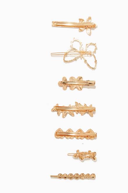 hover state of Assorted Hair Clip Set in Metal 