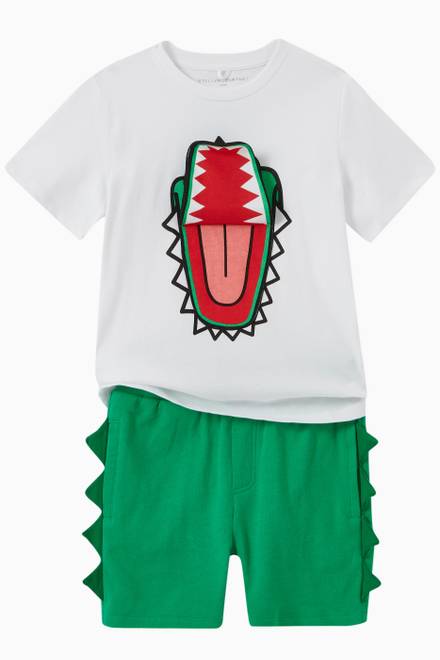 hover state of 3D Alligator Face T-shirt in Cotton