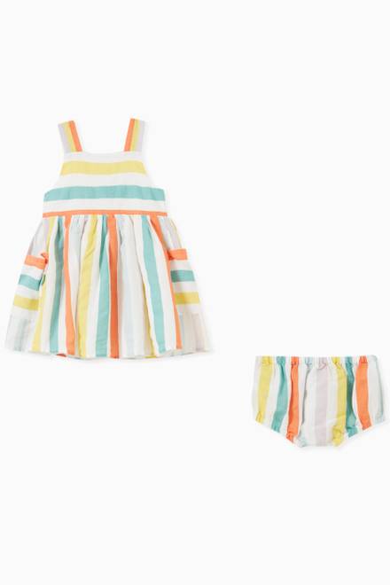 hover state of Striped Dress and Bloomers in Cotton  