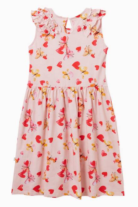 hover state of Haya Butterfly Print Dress in Cotton    