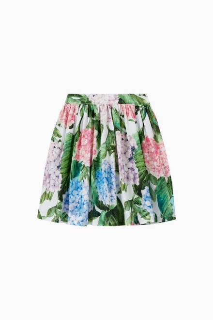 hover state of Sarah Floral Print Skirt in Cotton   