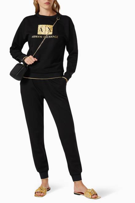 hover state of Ramadan Collection Metallic Tape Sweatshirt in Jersey 