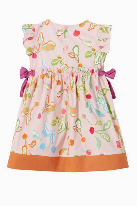 hover state of Bow Appliqué Dress in Cotton 