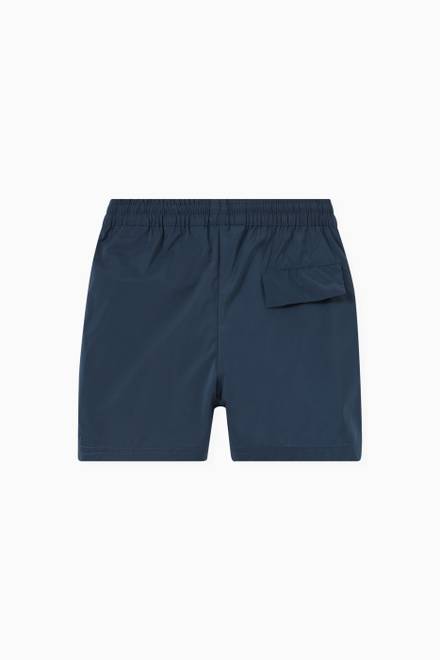hover state of Curved Logo Swim Shorts in Technical Fabric
