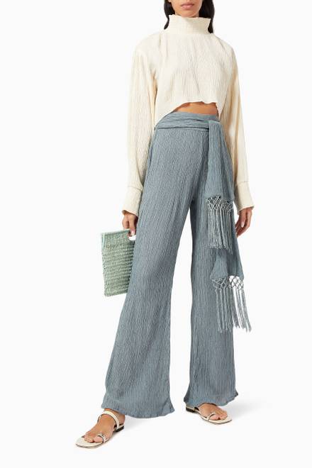 hover state of Vea Pants in Silk & Bamboo    