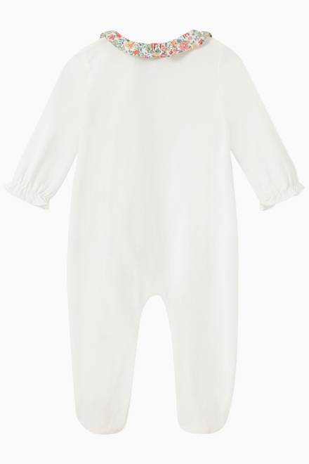 hover state of Ruffled Collar Babygrow  in Cotton Jersey