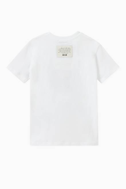 hover state of Printed Logo T-shirt in Cotton   