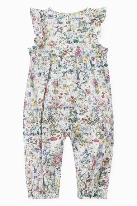 hover state of Lovat Floral Print Romper Suit in Cotton