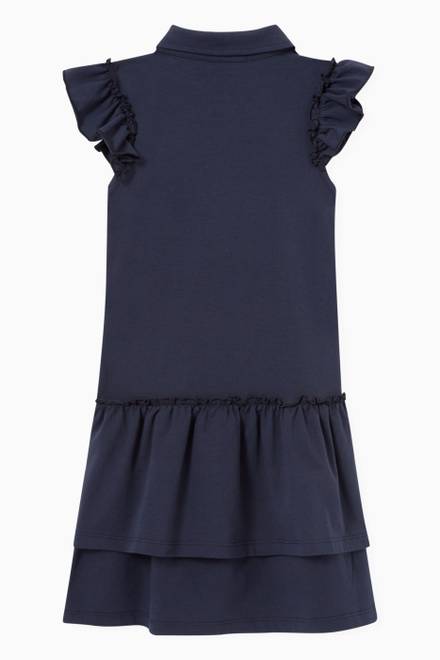 hover state of Logo Polo Dress in Cotton 