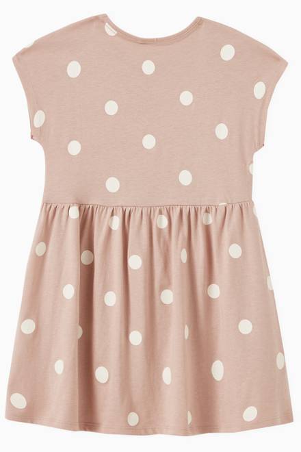 hover state of Polka Dots Dress in Cotton 