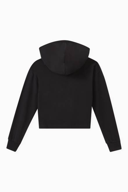 hover state of Just Dance Cropped Hoodie in Cotton