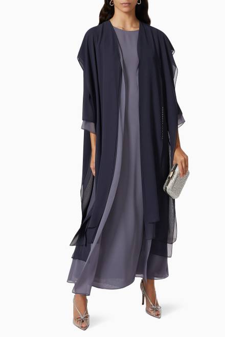 hover state of Layered Abaya & Inner Dress   