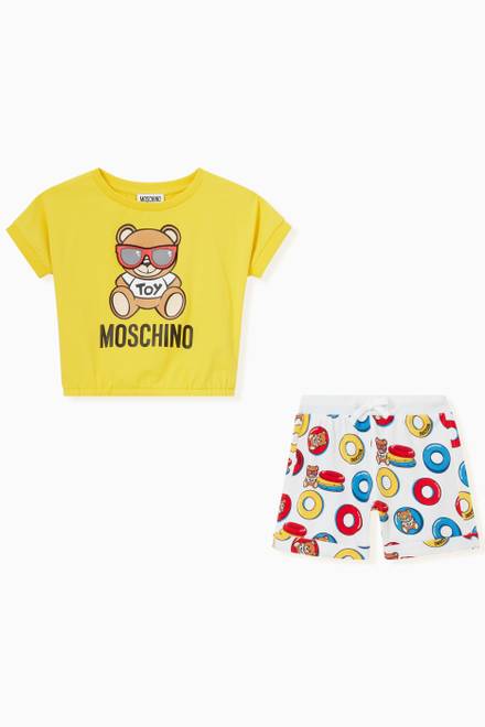hover state of Shade Teddy & Pool Print T-shirt and Shorts Set
