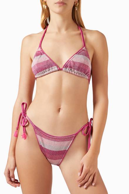 hover state of Beck String Bikini Top in Viscose 