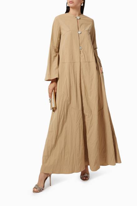 hover state of Claire Button Maxi Dress