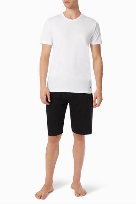 hover state of Sleep Slim Shorts in Cotton-blend Jersey   