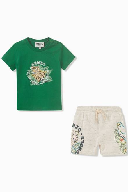 hover state of Tropical Jungle Set in Cotton  