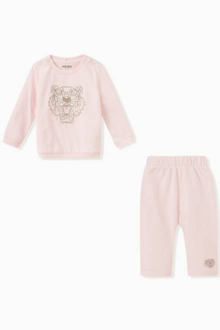 hover state of Embroidered Tiger Tracksuit in Cotton   