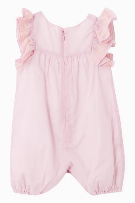 hover state of Ruffled Romper in Cotton