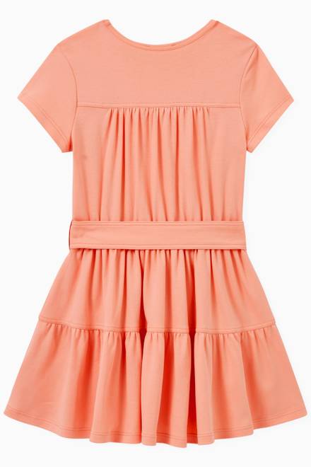 hover state of Belted Dress in Cotton Jersey   